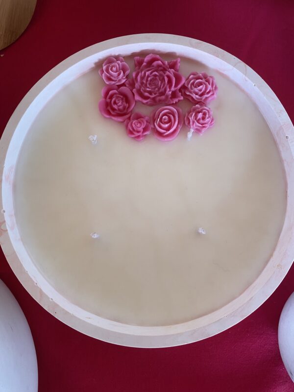 Bougie avec fleurs – Image 2